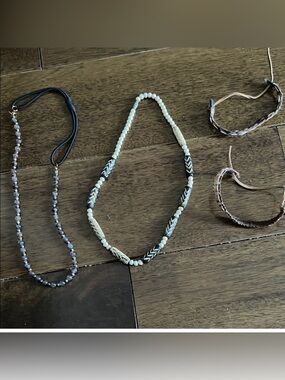 Bohemian set necklaces and bracelets